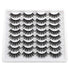 JIMIRE 16 Pairs 3D Faux Mink Fluffy Volume Natural False Eyelashes Pack