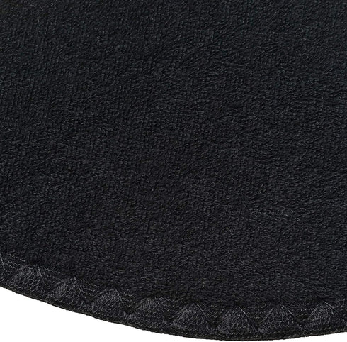 Happystep Cotton Terry Cloth Insoles - Barefoot Shoe Inserts, Moisture-Wicking, Washable, 2 Pairs of Black (Women Size