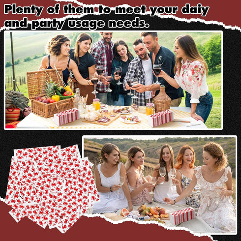 Siifert 250 Summer Pcs Crab Wet Wipes Bulk Barbecue Hand Wipes Individually Disposable Cleaning Wrapped Hands Grill