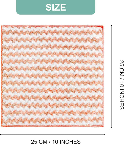 JOYMOOP Microfiber Cleaning Cloths, 18 Pack Kitchen Towels for Dish Drying, 10"x10", Absorbent Lint Free Rags