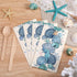 Jingmore 100 Summer Pcs Coastal Ocean Paper Napkins Disposable Guest Towels for Bathroom Beach Paper Hand Towels Bulk