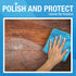 MiracleWipes for Wood Surfaces - Clean, Protect, and Polish Cabinets, Furniture, and Wood Floors - 60 Count