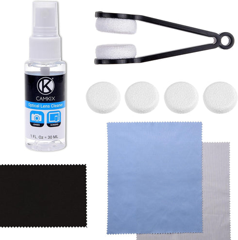 Eyeglasses/Sunglasses Cleaning Kit - Lens Cleaning Tool with Spray Bottle, Spare Pads & Microfiber Cloths for