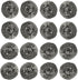 Stainless Steel Kitchen Cleaning Sponges, Scouring Pad Steel Wool Scrubbers, Pack of 16