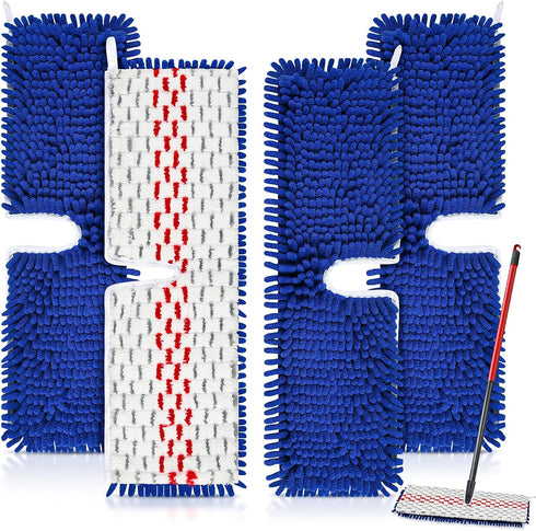 4 Pack Mop Head for O-Cedar Hardwood Floor 'N More Microfiber 3-Action Flip Mop Refill, Compatible with Ocedar