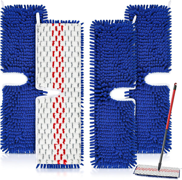 4 Pack Mop Head for O-Cedar Hardwood Floor 'N More Microfiber 3-Action Flip Mop Refill, Compatible with Ocedar