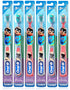 Hippie Hype Kids Manual Toothbrush, Extra Soft Bristles, for Children 3+, Pack of 6 (Characters Vary)