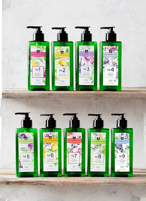 Liquid Soap, Shea Butter Enriched (12 oz), No. 3 - Pepe Rose, Lavender & Vanilla Bean