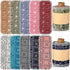 50 Pcs Reusable Toilet Washable Bidet Towels - Rerollable Cloth Wipes, Absorbent Cotton Paperless Dishcloths