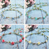 Whaline 4 Pcs Bohemian Style Floral Wreath Headbands - Flower Crown Headdress for Wedding Bride Party Festivals (4