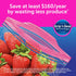 Ziploc Gallon Food Storage Bags, Stay Open Design with Stand-Up Bottom, 38 Count