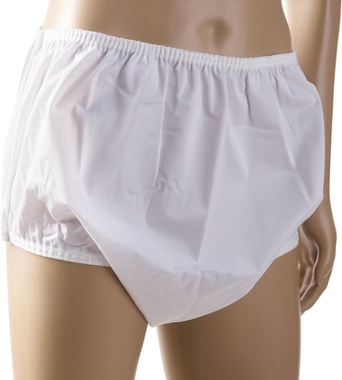 DMI Waterproof Incontinence Underwear, Pull On, Large 38-44 Inches, White