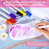 SATINIOR 10 Pcs White Eye Mask Bulk - Sleepover Party Supplies with 8 Fabric Marker Pen for DIY Decorate