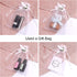 SumDirect 50Pcs Rose Organza Gift Bags, 5x7 inch White Wedding Favor Bags, Jewelry Pouches with Drawstring