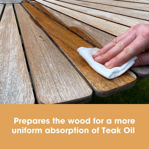 Furniture Clinic Teak Brightener - Enhances Natural Color & Shine of Wood, 34 Fl. Oz.