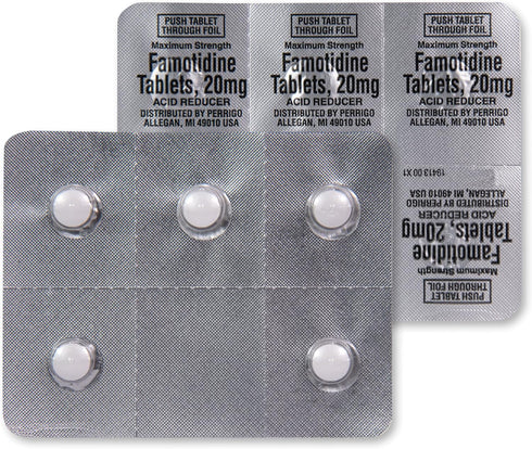 Amazon Basic Care Maximum Strength Famotidine Tablets 20 mg, Acid Reducer, 25 Count