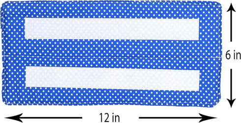 Reusable Wet Mop Pads for Swiffer Wet Jet, Washable Cotton Eco-Friendly Replacement Mop Pads (Yellow & Blue Dots)