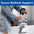 songsoso 3.1 6.7 Inch 300 lbs Adjustable Bathtub Safety Rail, Bathtub Handle Grab Bar with Non-Slip Grip for Seniors