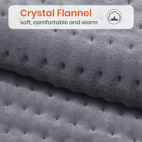 Heating Pad for Back Pain Relief, 9 Heat Settings & 4 Timers, Machine Washable, Soft Electric Heating Pad, 12''×24''