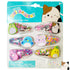 Luv Her Hair Accessories for Girls, 6pc Cute Squish Hair Clips with Favorite Character Charms, Confetti Hair Clips