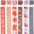 VATIN Fall Wired Ribbon 2.5 inch X 90 Feet, Buffalo Plaid/Pumpkin/Maple Leaves/Truck/Thankful Pattern Burlap Ribbon, Fall Thanksgiving Theme Ribbon for Wreath Bows Autumn Thanksgiving Decor