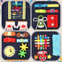 Shyyween Fidget Apron for Elderly Fidget Blanket for Dementia Alzheimer's Therapy Activity Apron Anxiety Relief