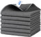 MR.SIGA Waffle Pattern Cleaning Cloths, Reusable Absorbent Microfiber Kitchen Towels, 6 Pack, Gray