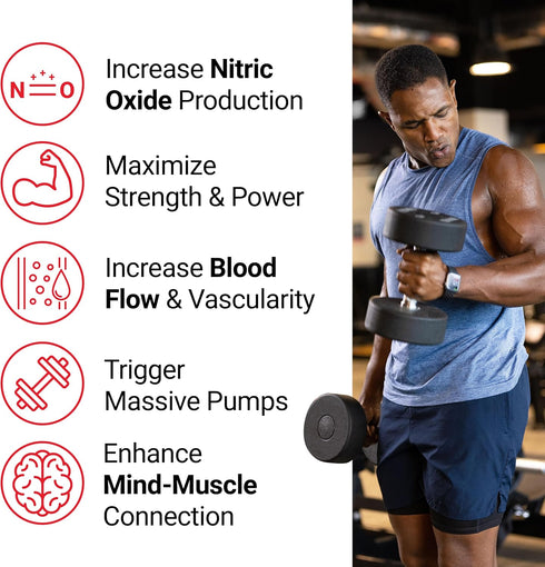 Force Factor Volcano Extreme Pre Workout Supplement for Men, Nitric Oxide Booster with Creatine, 90 Tablets for Muscle