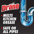 Drano Kitchen Granules Drain Clog Remover - Unclogs Grease or Cooking Oil Blockage, 17.6 oz