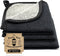 Terry Wash Cloths for Face and Body, Dual-Sided Cleansing and Exfoliating Washcloths, Black, 3 Count