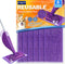 Reusable Mop Pads for Swiffer WetJet Mop, MyKEEPOW Microfiber Wet Jet Refills, 6 Pack, Purple (Mop Not Included)