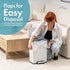 Trash Bags, Small Garbage Bags, 4 Gallon Clear Trash Can Liners for Bathroom, Bedroom, Office & Kitchen