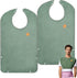 Adult Bibs for Women or Men with Crumb Catcher, Waterproof Towel Bibs