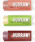 Hurraw! Grapefruit, Mint, Black Cherry Tinted Lip Balms - 3 Pack Bundle, Organic and Certified Vegan