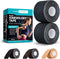Care Science Waterproof Kinesiology Tape - 40 ct Precut Strips (2 Rolls), Black, Elastic Sports Tape