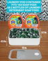 Skywin Laundry Pod Container Holder Push-Open White with Grey Lid -15”x8.7”x4.5”- Holds 11 Pounds, Fits 2 Bottles of Laundry Detergent or 120-150 Pods- Laundry & Dishwasher Pod Laundry Container by Skywin