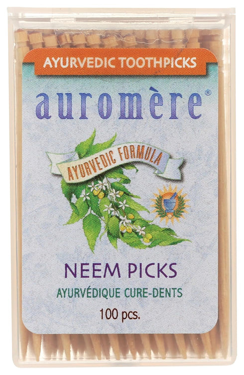 Auromere Ayurvedic Neem Toothpicks, 100 CT