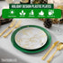 Trendables 40 Set 20 10" 20 8" Christmas Plates Disposable Heavy Duty Pcs Christmas Dinnerware Green Plates Disposable