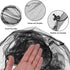 HESTYA 4 Pack Mosquito Head Net - Face Mesh Protecting Net for Outdoor Hiking Camping, Black & Gray