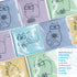 10 Pack Cute Kitty Cat Design Microfiber Cleaning Cloths, Multicolor for Eyeglasses, Sunglasses, Cell Phone