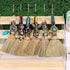 Natural Crystal Broom Magic Sweeper Amethyst Tower Broom Healing Crystal Point Witch Altar Supplies for Crystal Therapy