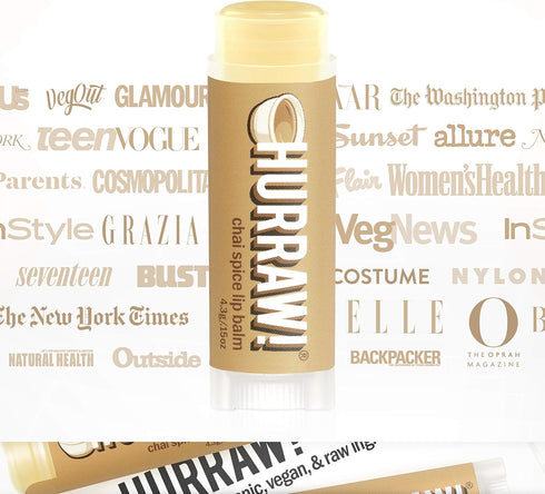 Hurraw! Chai Spice Lip Balm: Organic, Certified Vegan, Cruelty-Free, Gluten-Free, Non-GMO, 100% Natural Ingredients