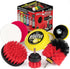 Heavy Duty Nylon Bristle Brush with All Purpose Cleaner Paste, Lemon Lime Scented - Ideal for Deck, Patio, Home Siding,
