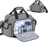 Trunab Portable Medical Supplies Nurse Bag Empty, Shoulder Bag for Hospice, Home Visit, Hospital Interns, Grey
