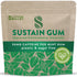 Sustain Caffeine Gum - Natural Mint Energy Gum, 12 Pieces, 50 mg Caffeine, Biodegradable, Sugar-Free, Plant-Based