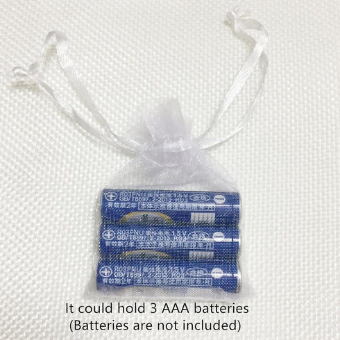 ATCG 100pcs Mini Organza Bags with Drawstring for Jewelry Pieces, Wedding Favors, White