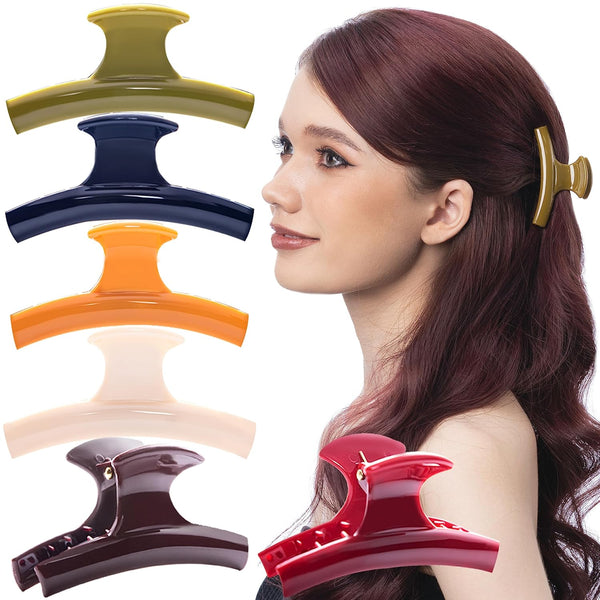 RC ROCHE ORNAMENT 6 Pcs Women's Butterfly Sectioning Styling Hair Accessories, Medium Classic Multicolor