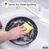 Pack 1 Microfiber Sponges for Dishes Kitchen Sponges Non-Scratch Sponge Dish Scrubber Heavy Duty Household Cleaning