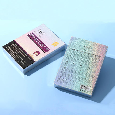 Natalie Mills Collagen & Hyaluronic Acid Anti-Aging SILK Face Mask, 8pcs