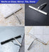 HOME SO 12” Shower Squeegee in Chrome Finish, Effective Rubber Blade for Windows, Glass Shower Doors, Mirrors